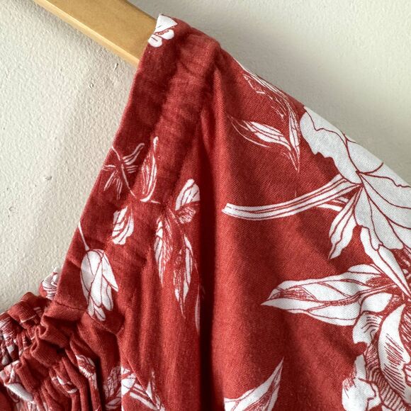Rachel Pally Ossiane off shoulder maxi dress chipotle peony large - Picture 10 of 16